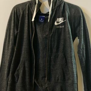 Grey/Black nike sweatshirt, Size Small